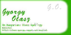 gyorgy olasz business card